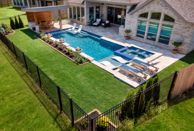 Stunning Geometric Backyard